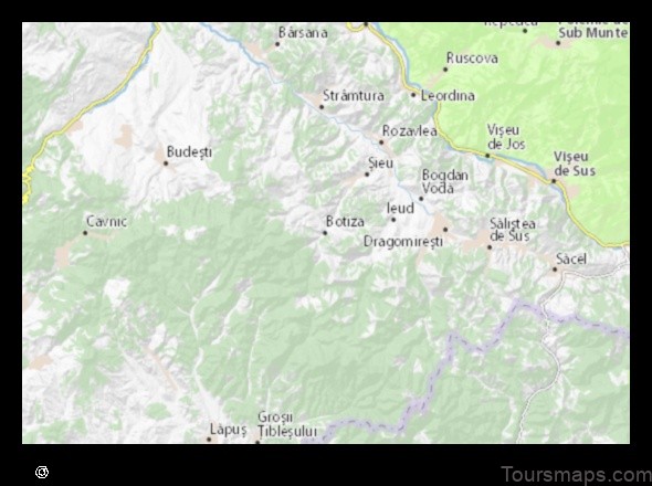 explore botiza romania with this detailed map