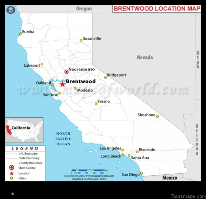 Map of Brentwood United States