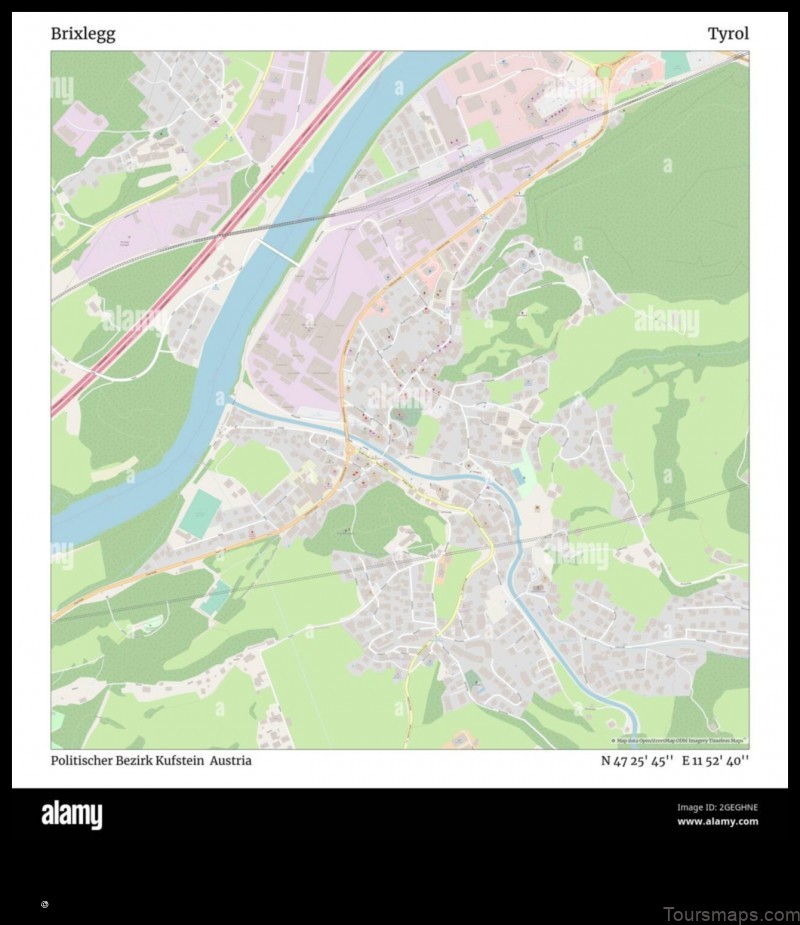 Map of Brixlegg Austria