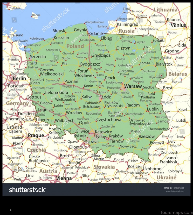 Map of Brody Poland