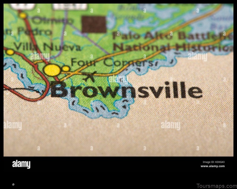 Map of Brownsville United States