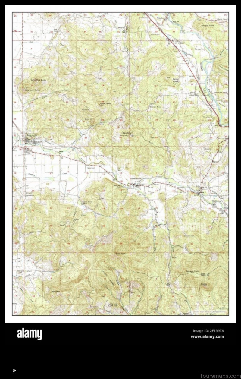 Map of Brownsville United States