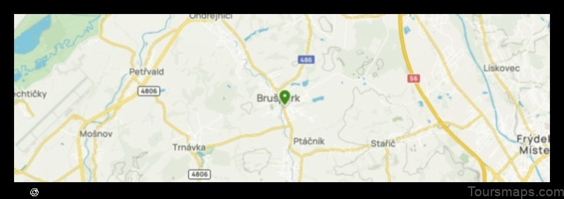 Map of Brušperk Czech Republic