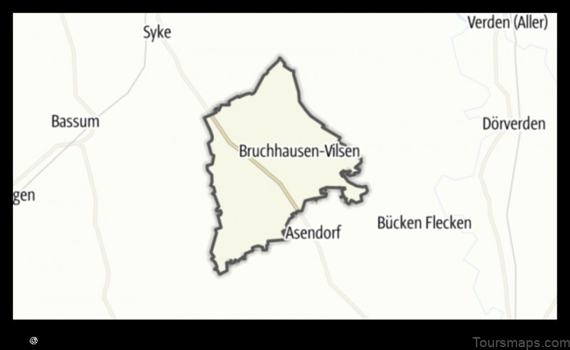 Map of Bruchhausen-Vilsen Germany