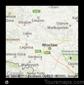 Map of Brzeg Dolny Poland