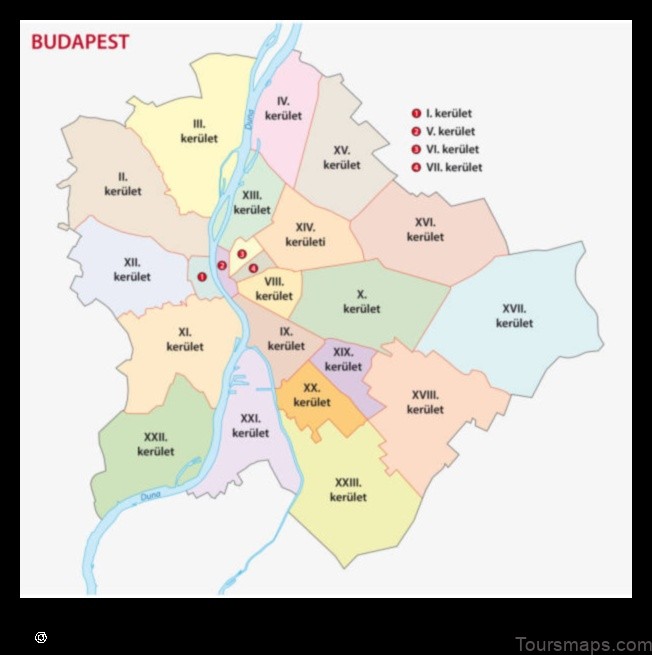 Map of Budapest III. kerület Hungary