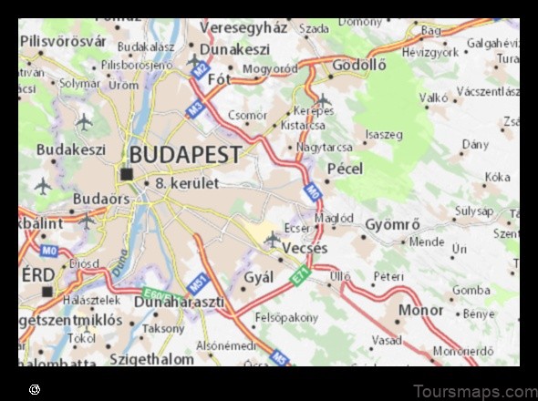 Map of Budapest XVII. kerület Hungary