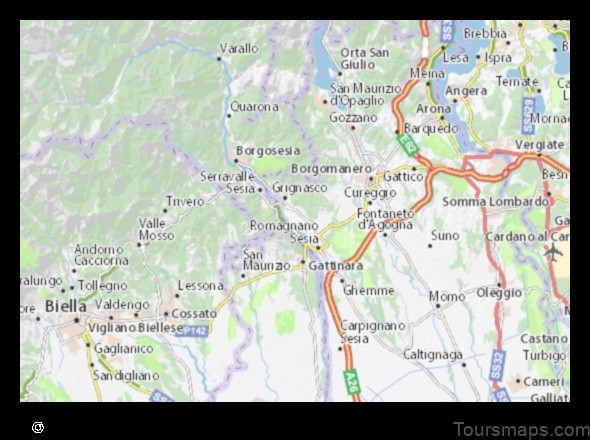 Map of Caltignaga Italy