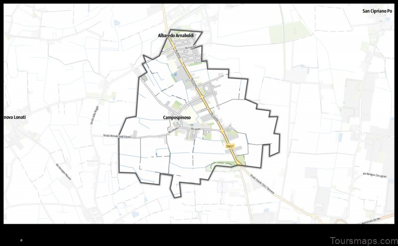 Map of Campospinoso Italy