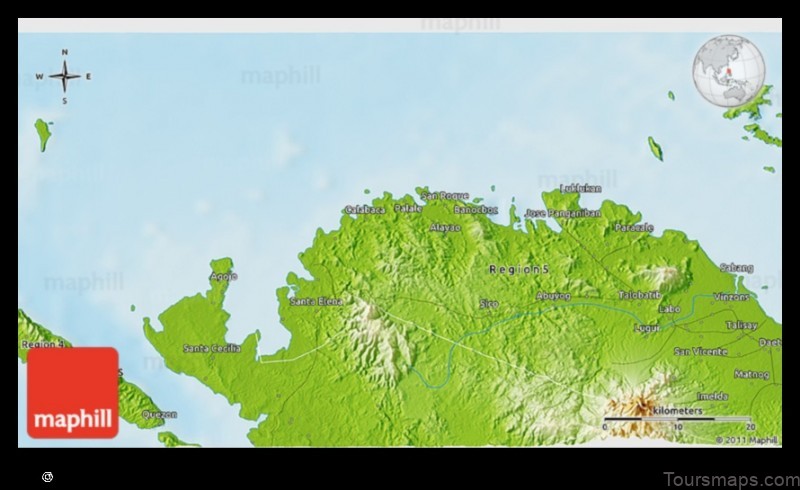 Map of Capalonga Philippines