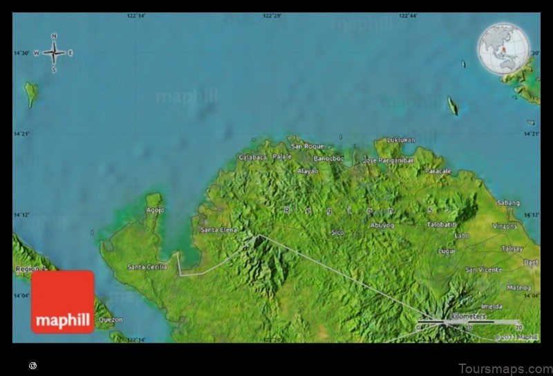 Map of Capalonga Philippines