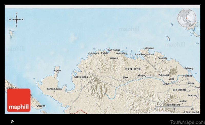 Map of Capalonga Philippines