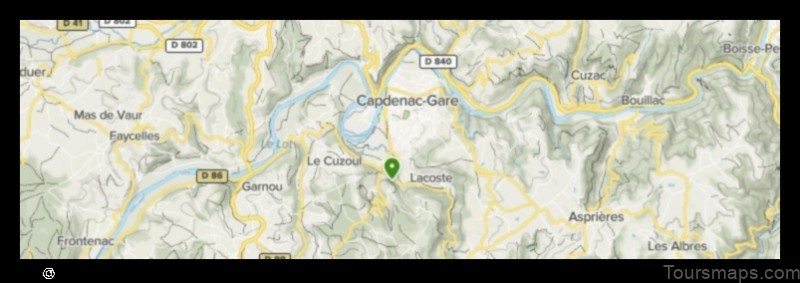 Map of Capdenac-Gare France