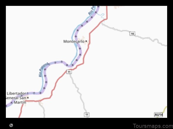 Map of Caraguatay Argentina