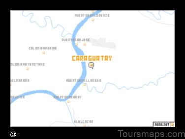 Map of Caraguatay Argentina