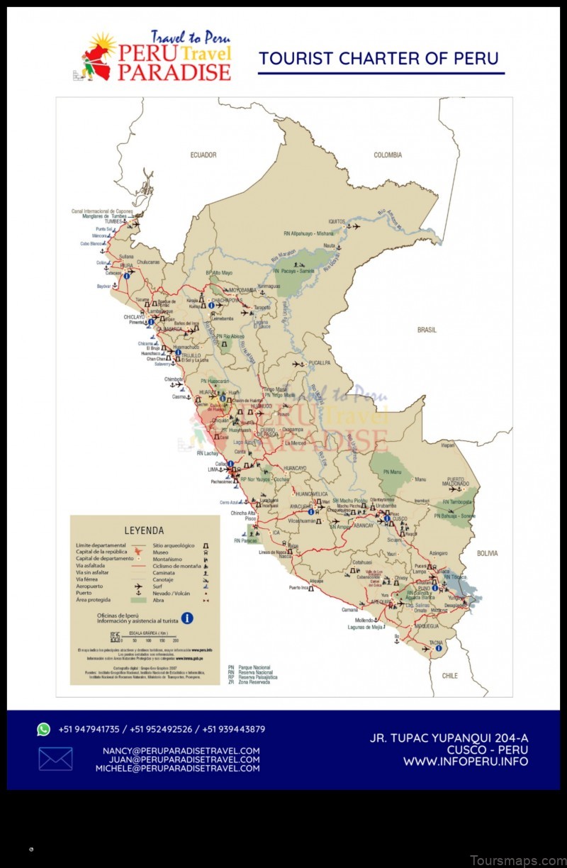 Map of Carania Peru