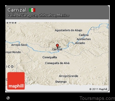 Map of Carrizal Mexico