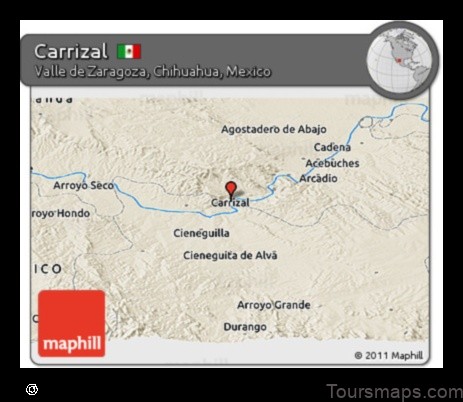 Map of Carrizal Mexico