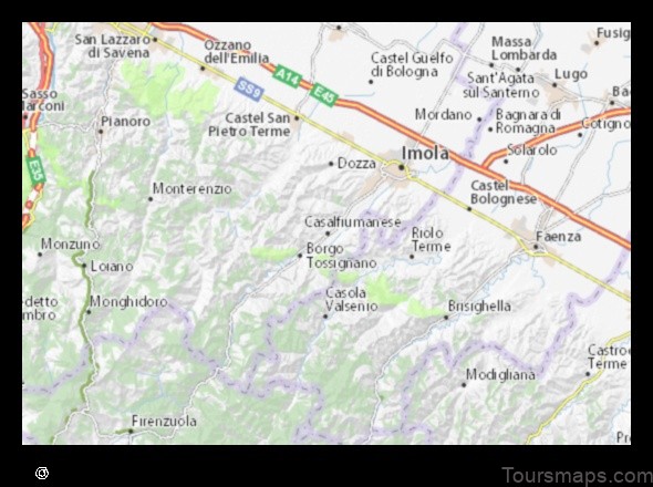 Map of Casalfiumanese Italy