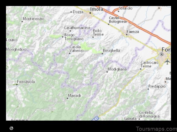 Map of Casalfiumanese Italy