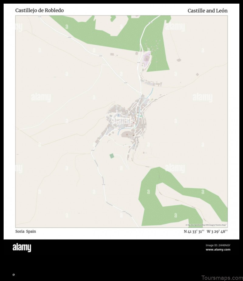 Map of Castillejo de Robledo Spain