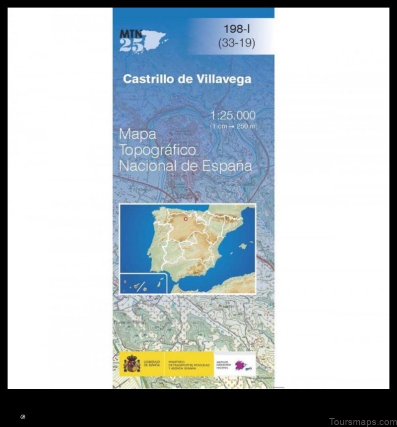 explore castrillo de villavega spain with this detailed map