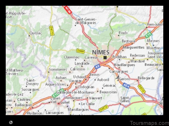 explore caveirac france with this detailed map