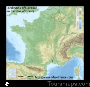 Map of Caveirac France