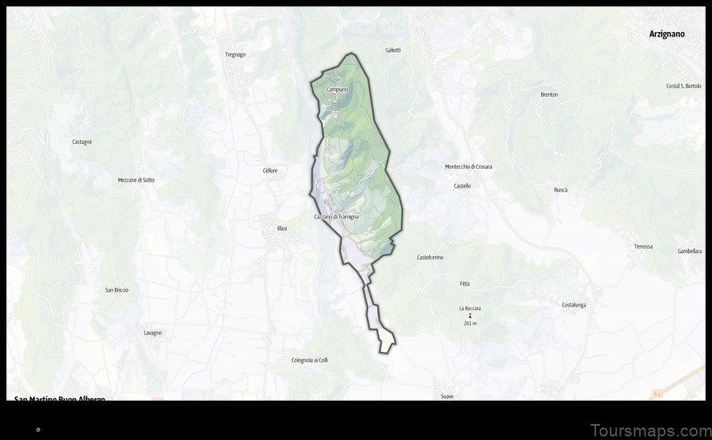 Map of Cazzano di Tramigna Italy