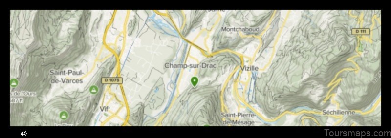 Map of Champ-sur-Drac France