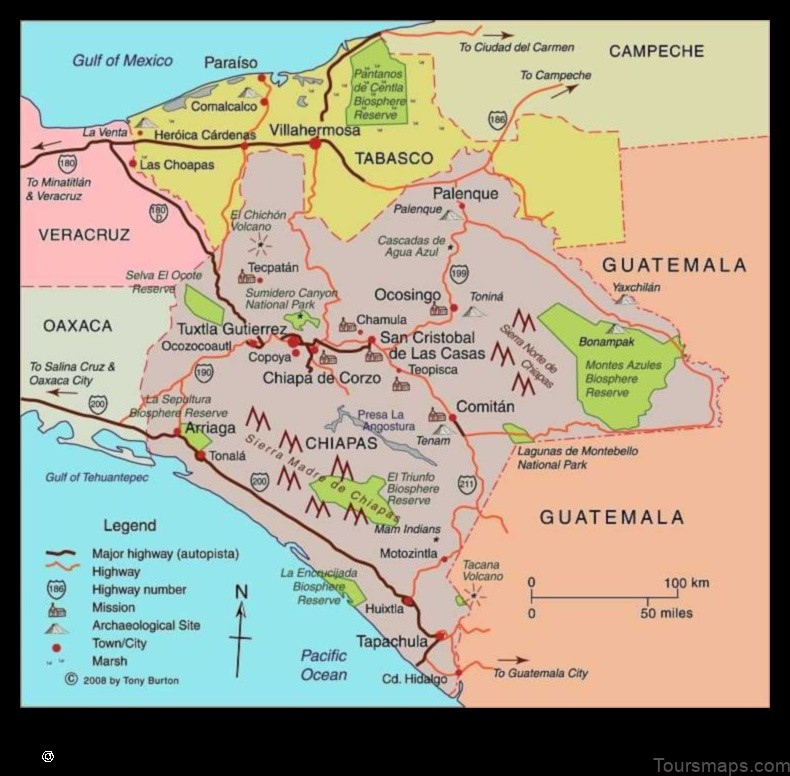 Map of Chamulapita Mexico