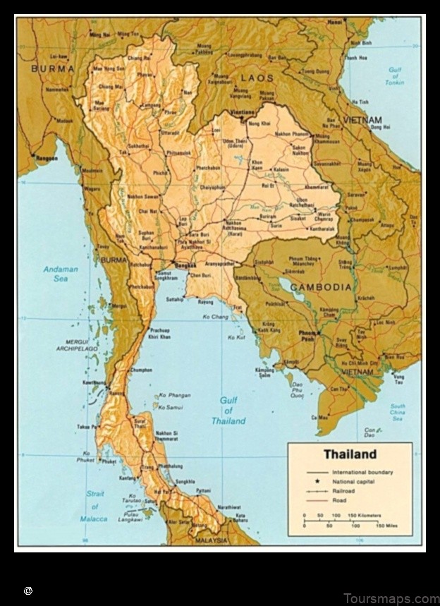 Map of Chang Klang Thailand