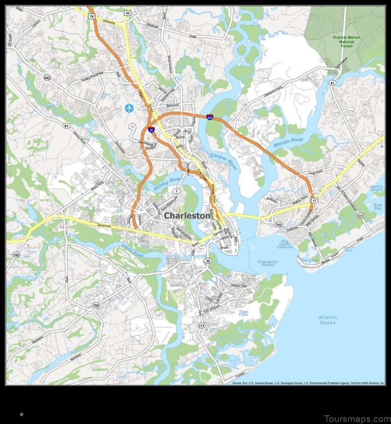 Map of Charlestown United States