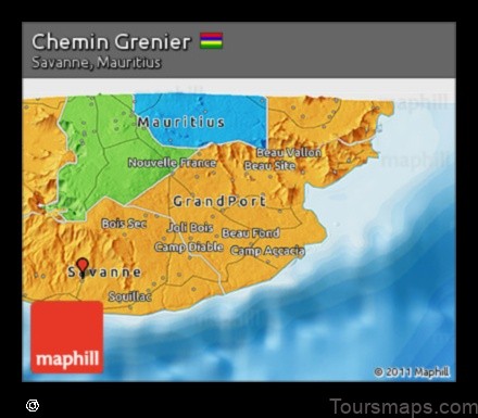 Map of Chemin Grenier Mauritius