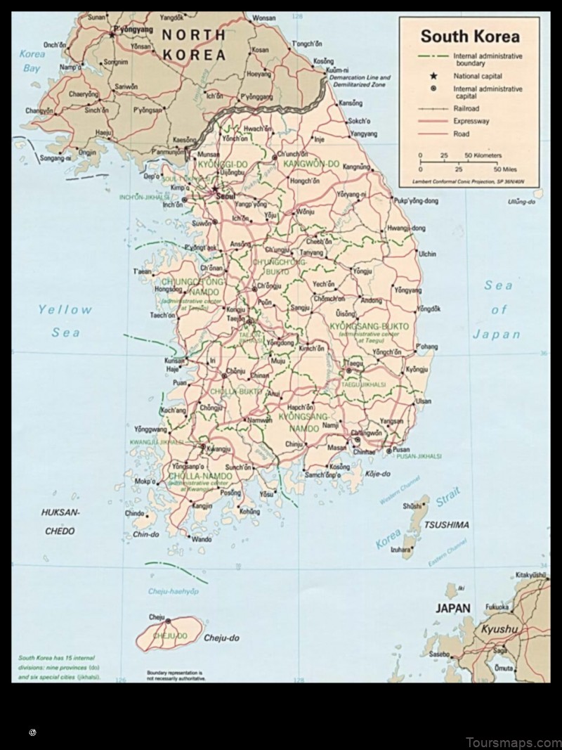 Map of Cheonan Korea, Republic of