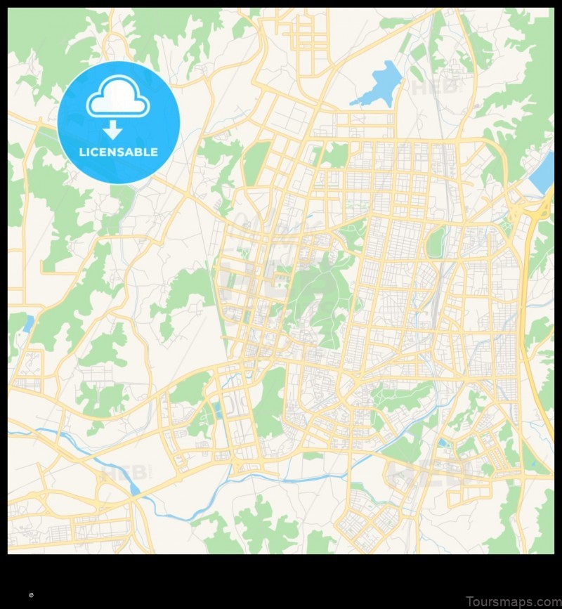 Map of Cheonan Korea, Republic of