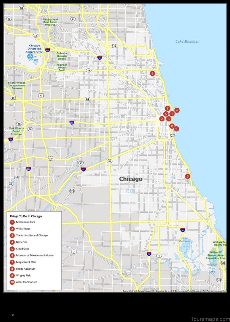 Map of Chicago Lawn United States