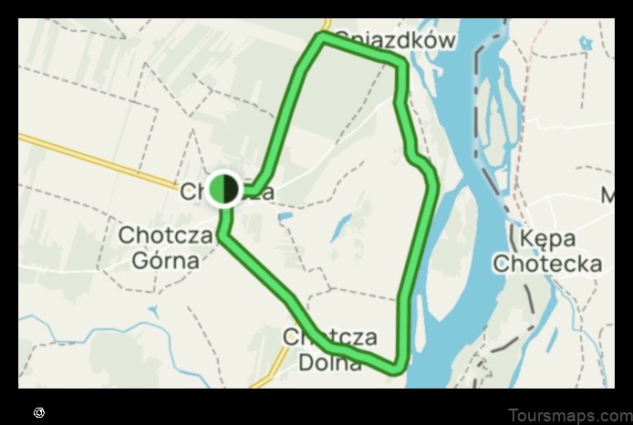 explore chotcza poland with this detailed map