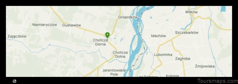 Map of Chotcza Poland