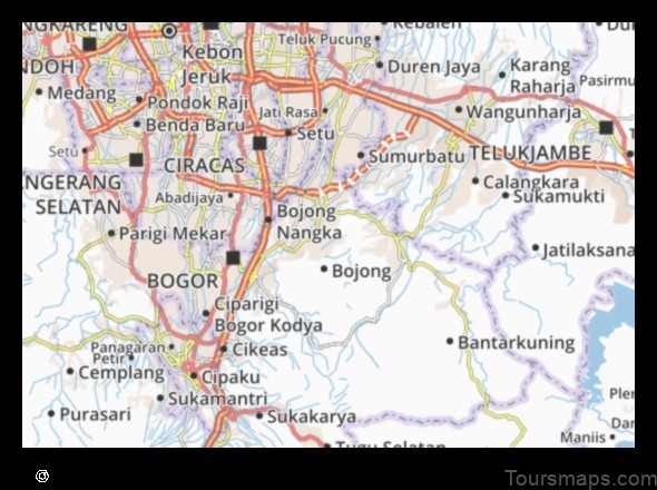 Map of Cileungsir Indonesia