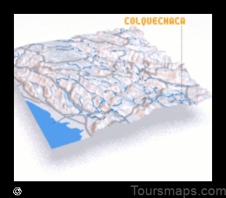 Map of Colquechaca Bolivia