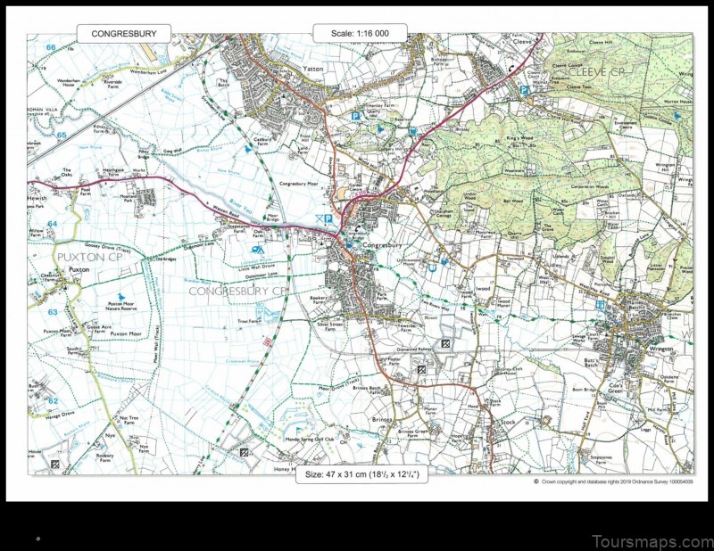 Map of Congresbury United Kingdom