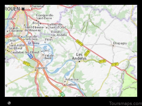 Map of Cuverville France