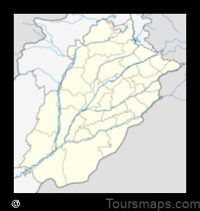 Map of Daira Din Panah Pakistan