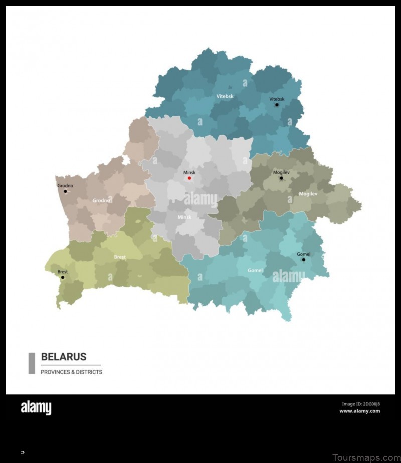 Map of Damachava Belarus