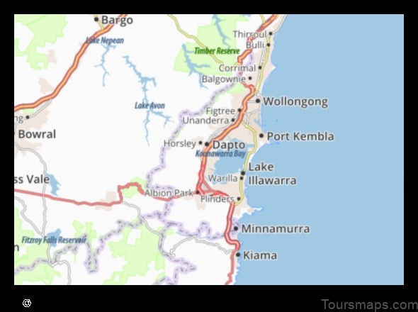 Map of Dapto Australia