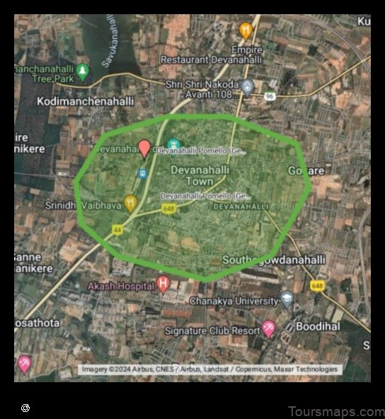 Map of Devanhalli India