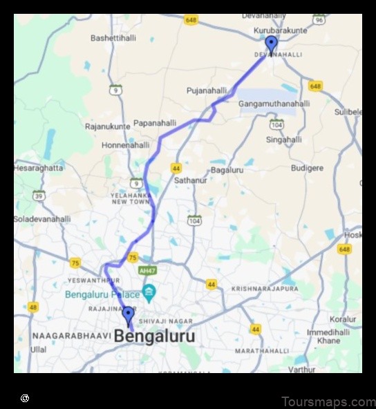 Map of Devanhalli India