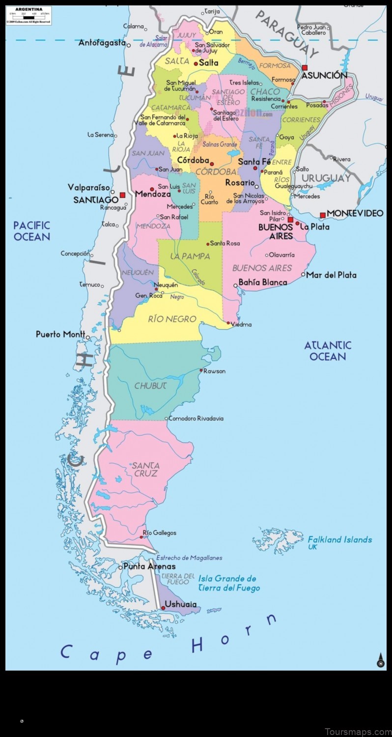 Map of Dolavón Argentina