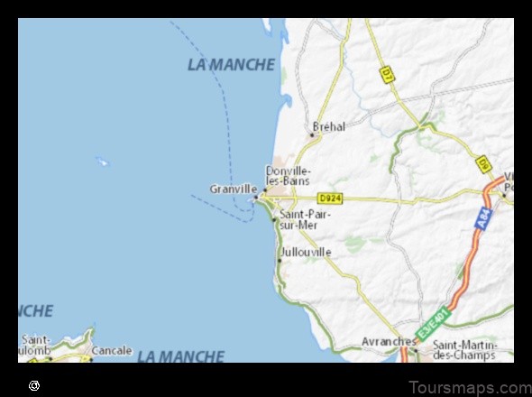 explore donville les bains france with this detailed map